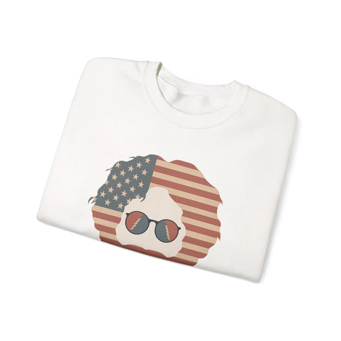Grateful Dead - Stars & Stripes Jerry | Life is dead. Crewneck Sweatshirt - StealieShop